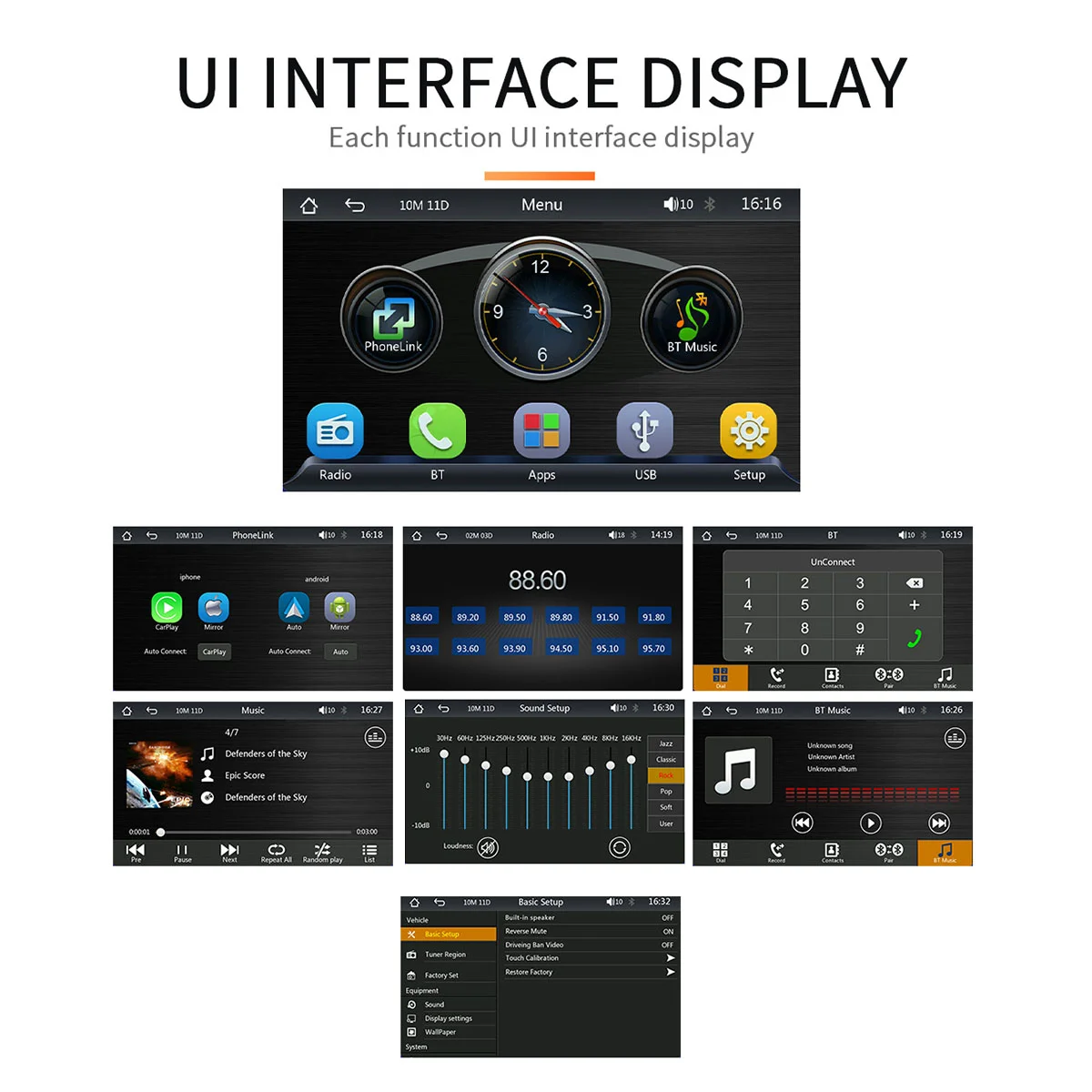7 Inch Portable Wireless Carplay Screen Carplay Mp5 Car Mp5 Player GPS