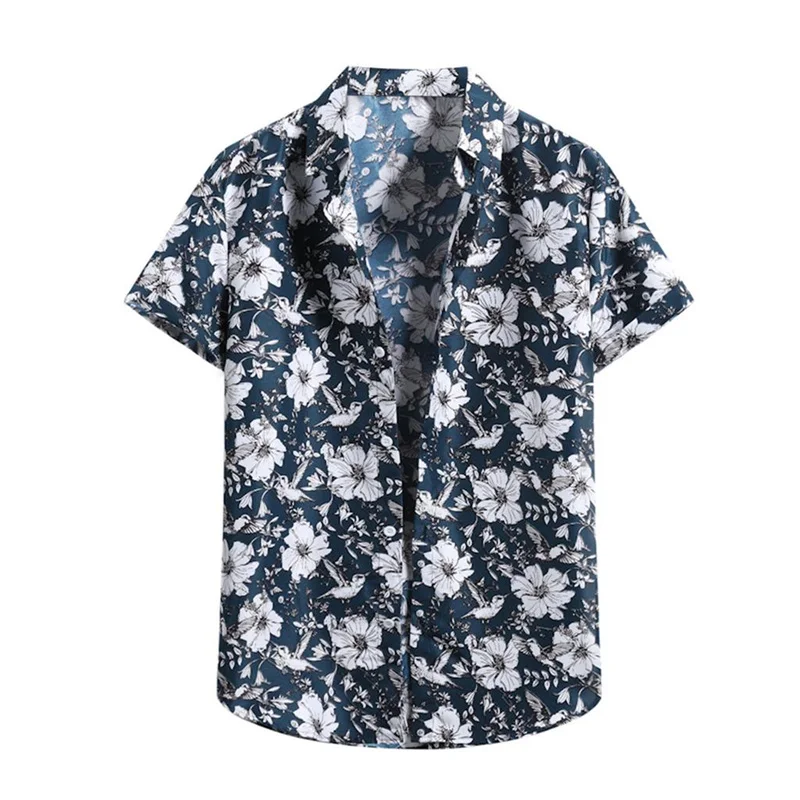 

Hawaiian Tropical Plants Leaves Shirt Men Hot Sale Breathable 3d Print Short Sleeves Summer Tops Shirts Cool Street Women Blouse