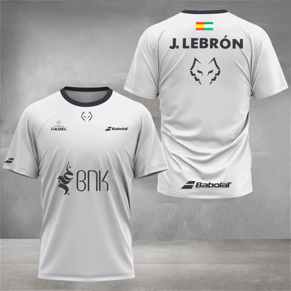

Men's Summer Padel Men's Fashion Fitness Sports Breathable Short Sleeve Men's Casual Comfort Trend T-Shirt Men's Badminton Top