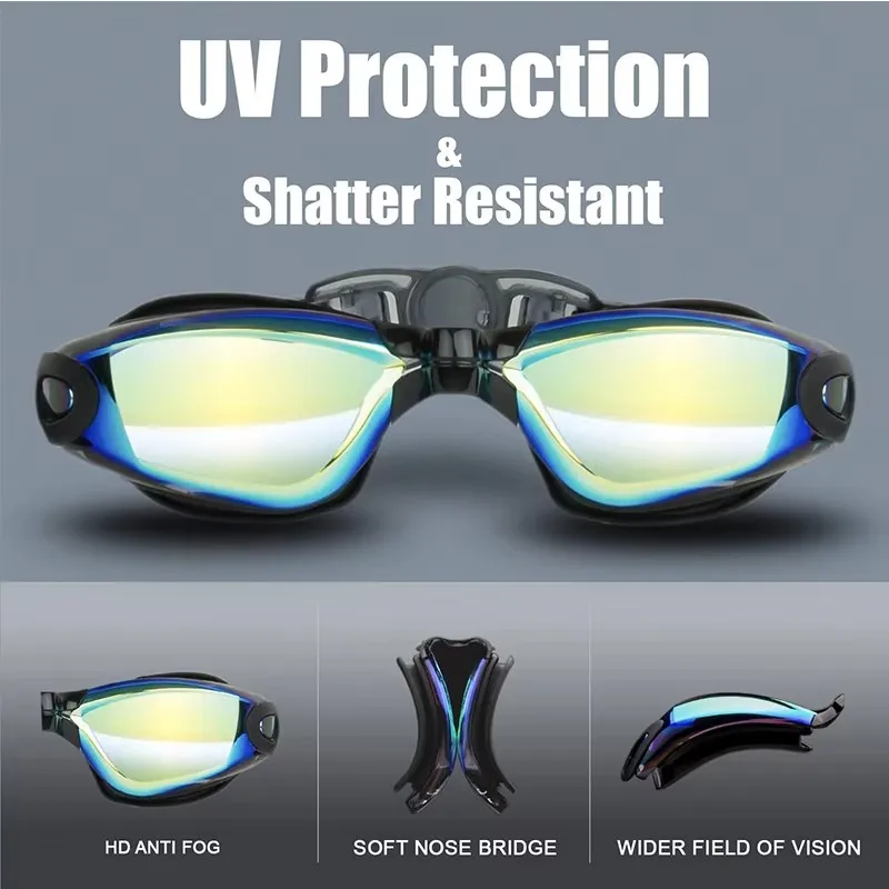 Swimming Goggles For Men Women Adults Kids