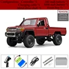 RC Crawler 4x4 Car  MN82S 2.4G Climbing Buggy Professional with LED Light Full Scale Remote Control Cars Toys for Boys Gift 4