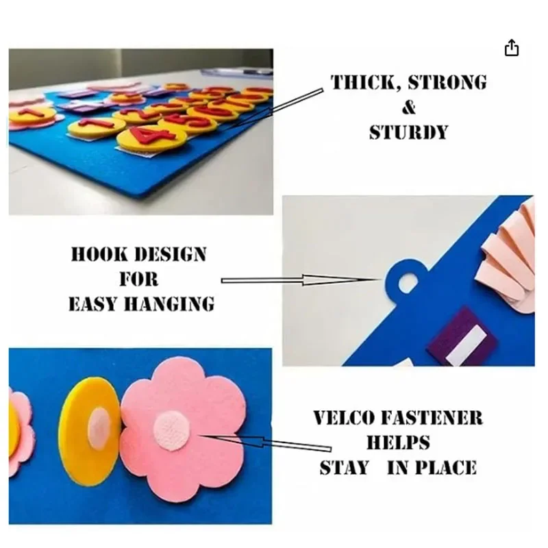 Children Montessori Toys Felt Finger Numbers Math Toy Counting Early Learning Intelligence Develop for Toddler Teaching Aid Kids 5