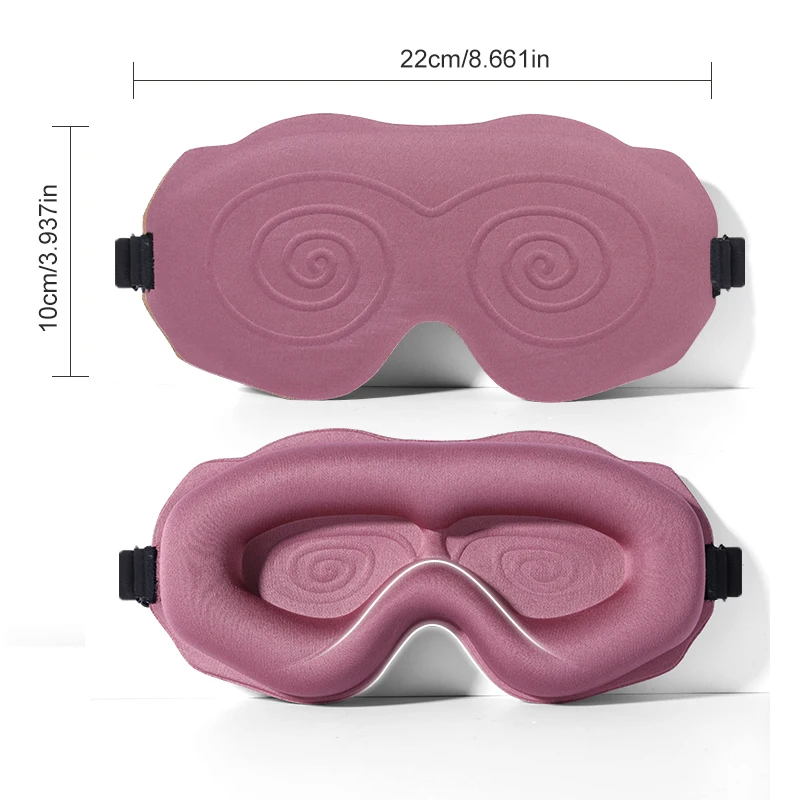 Ultra-Comfort Light-Blocking 3D Sleep Mask - Soft Padded Eye Shade Blindfold