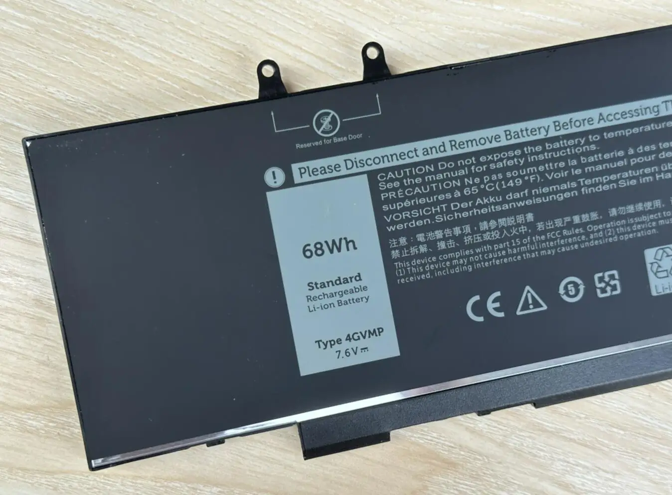5410, 5500, precisão 3540, 3550, Inspiron 7590, série 2 em 1, 7.6V, 68Wh