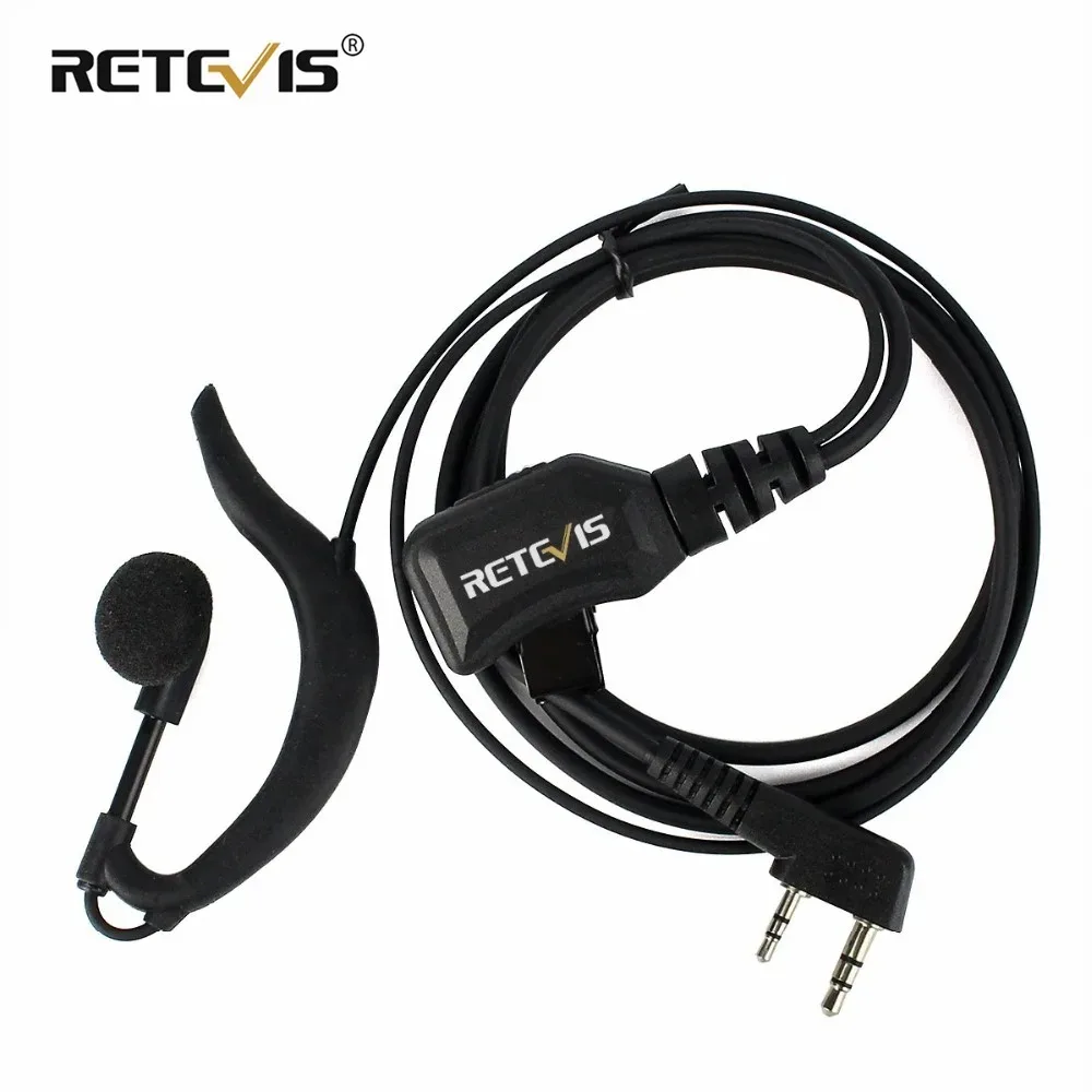 รูปสินค้า หูฟังปรับปริมาณ PU ลวด 2Pin PTT สำหรับวิทยุ Kenwood BaoFeng UV-5R