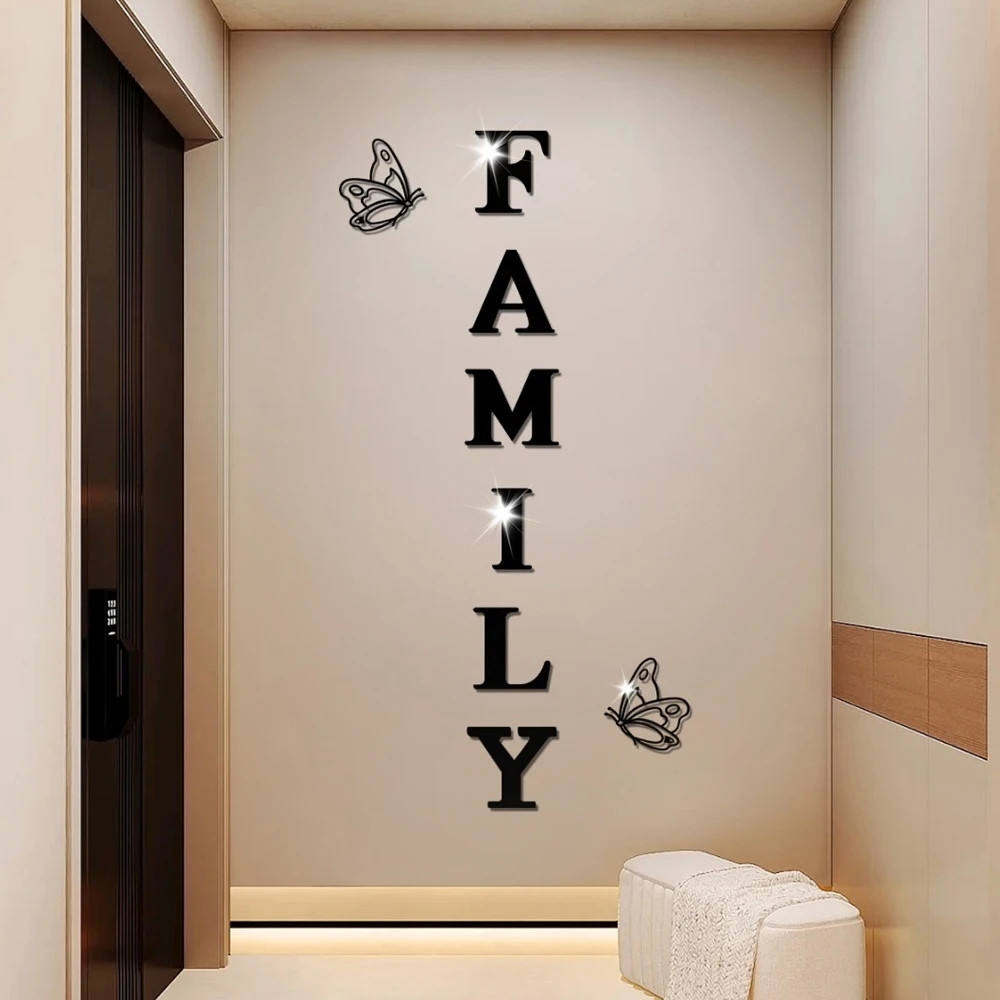 Butterfly Elegance: 3D Mirror Wall Art Acrylic Decals
