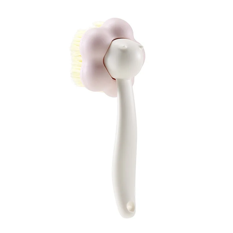 Ruyi Flower Shoe Brush Laundry Brush Detachable Multi-Function Brush High-Looking Shoe Brush Long Handle Soft Bristles Home 6
