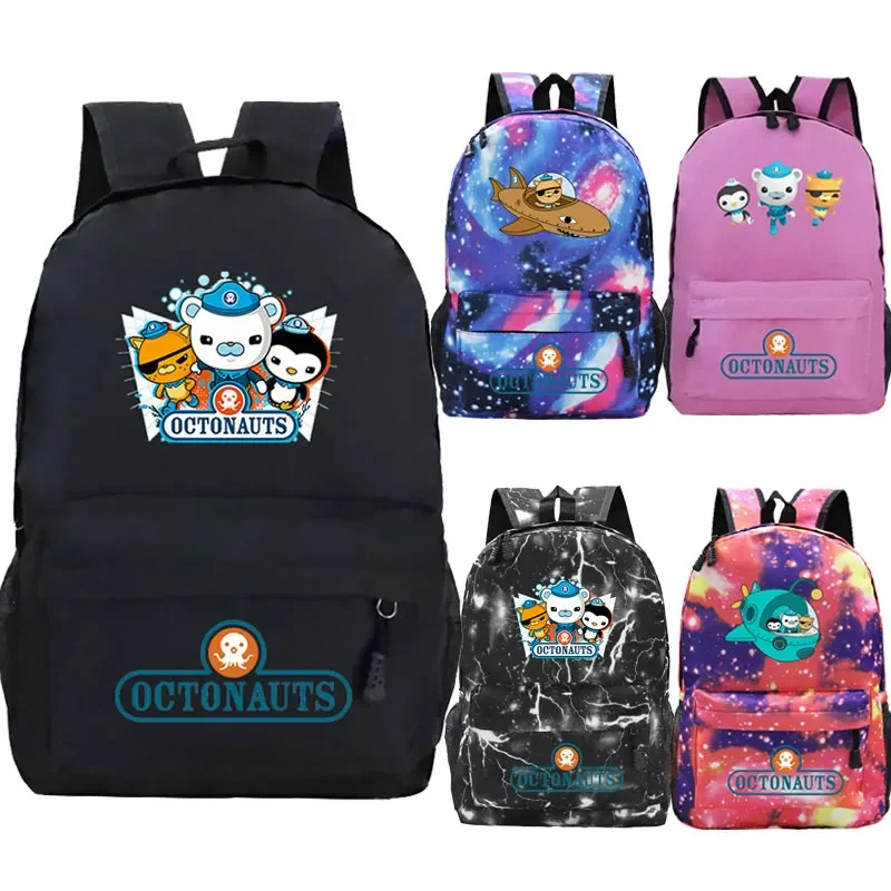 Рюкзак Octonauts для ТВ-шоу с принтом школьный ранец мальчиков и девочек