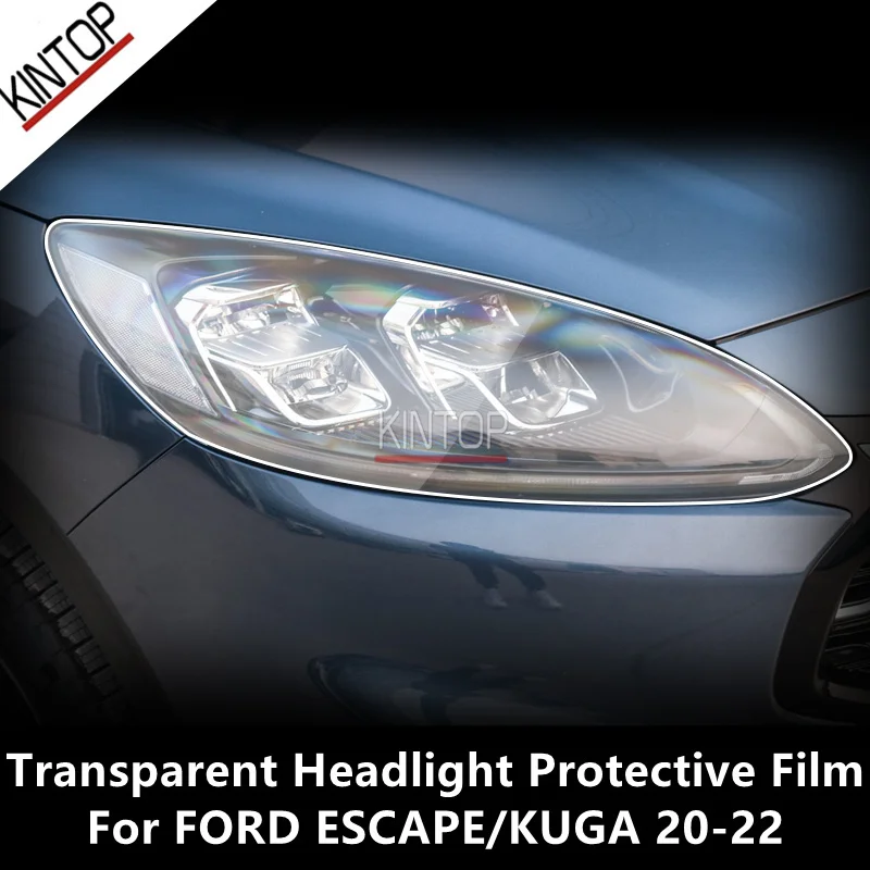 

For FORD ESCAPE/KUGA 20-22 TPU Transparent Headlight Protective Film, Headlight Protection,Film Modification