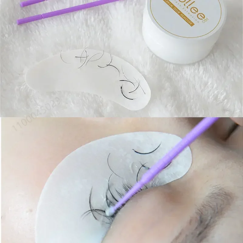 Gollee Peach Smell 15g Eyelash Adhesive Removing Cream No stimulation Fast Cleaning Makeup Remover Grafting Eyelash Adhesive Gel 4