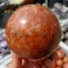 Natural Orange Sunstone Ball, Quartz Crystal, Orange Primordial Stone, Polished, Mineral Reiki, Healing, Wealth, Energy Ball 3