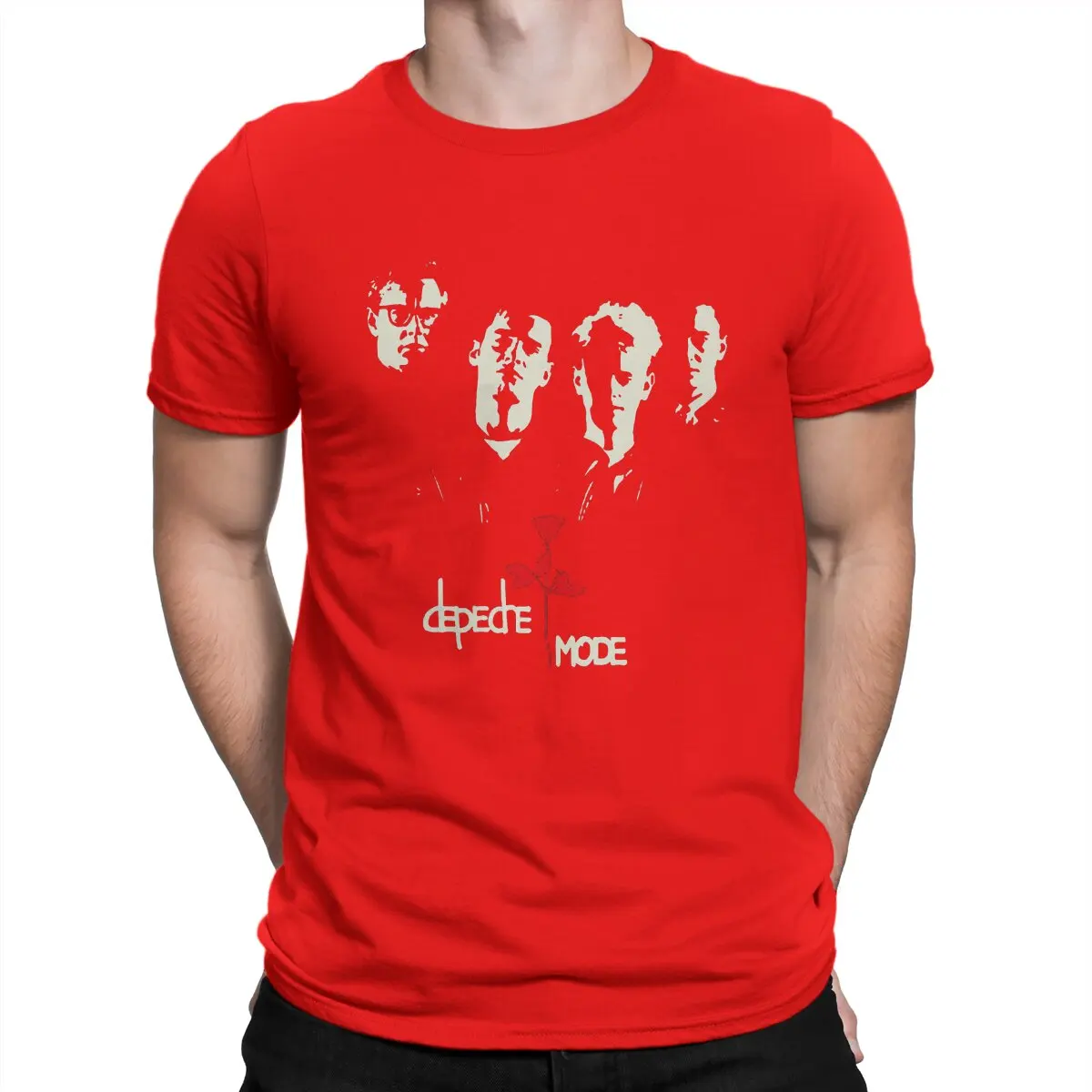 thumbnail image 1 of Camiseta de hombre Dmode, camiseta novedosa de algodón, camiseta de manga corta Depeche Cool Mode, camiseta de cuello redondo, talla 6XL, 1 of 7