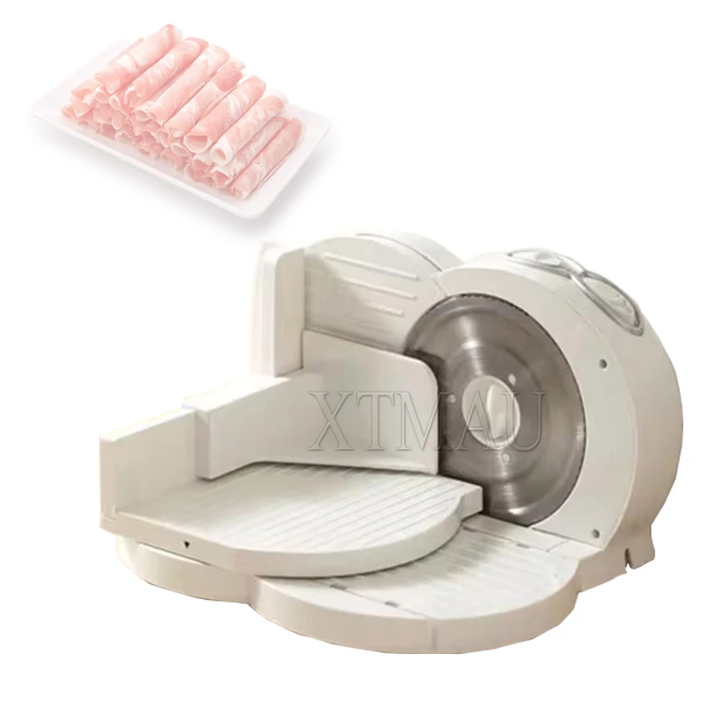 

220V Electric Meat Cutter Multifunctional Folding Slicer Home Lamb Roll Frozen Meat Vegetable Fruit Bread Ham Slicer