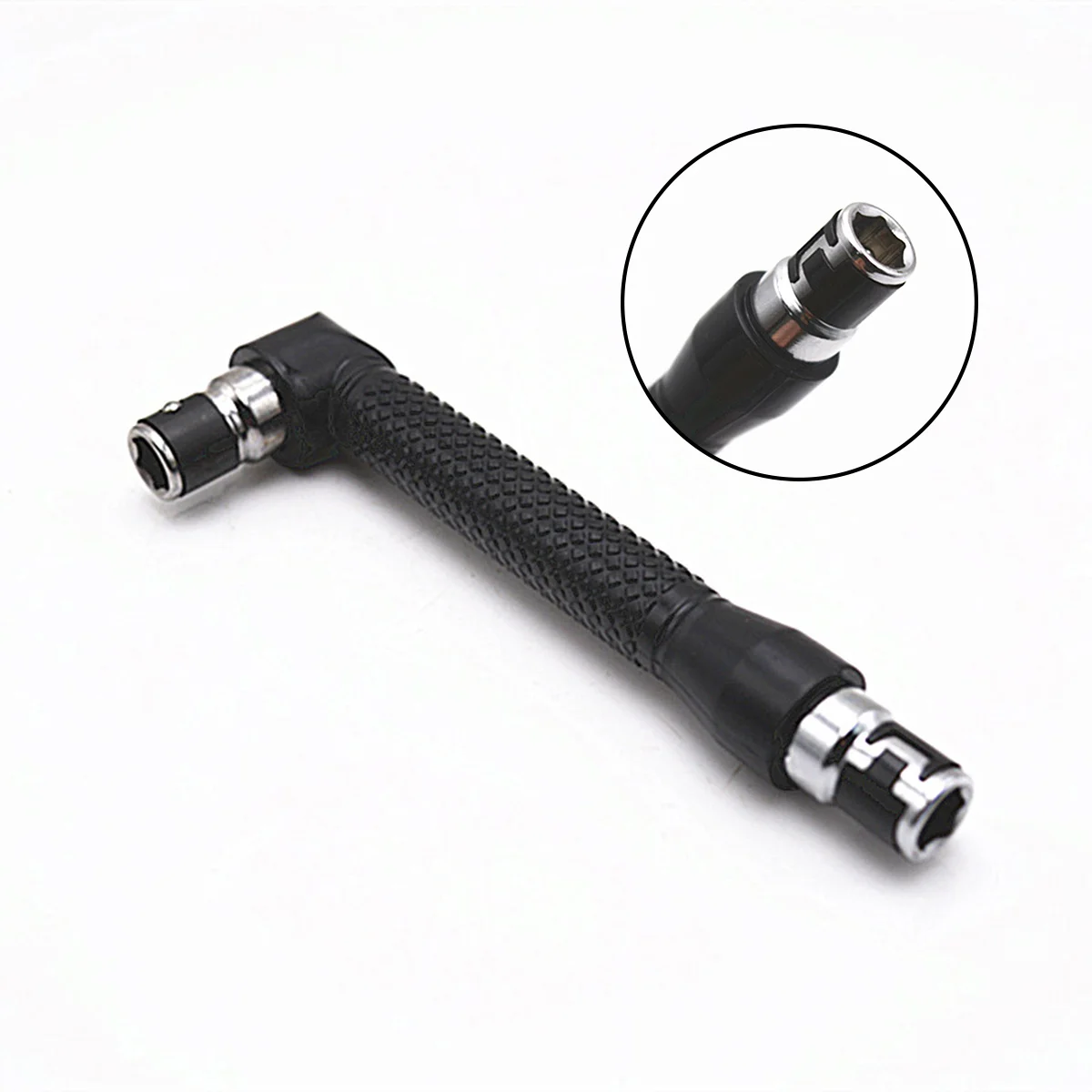 Double-headed Socket Wrench Screwdriver 90 Degree 1/4 Hex Wrench Screwdriver Adapter