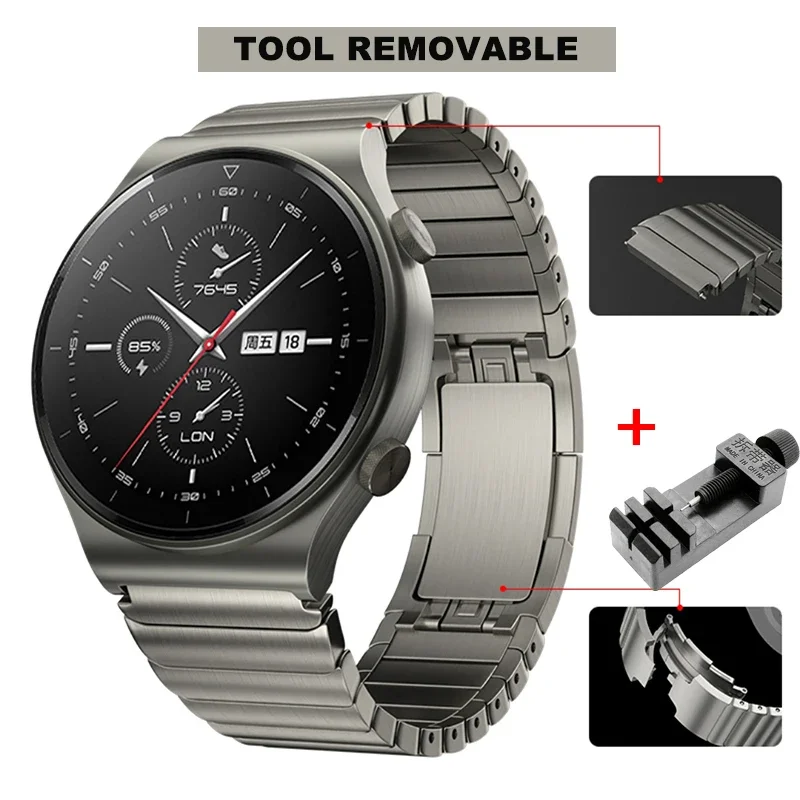 حزام ساعة فاخر 22 ملم من الفولاذ المقاوم للصدأ لسا...