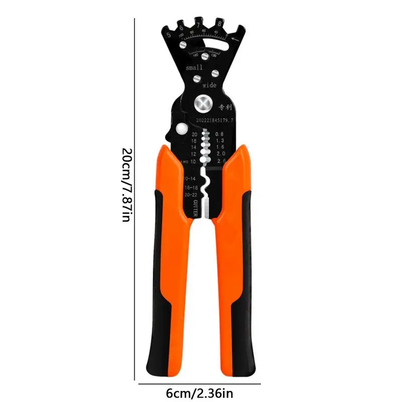 Pince a Denuder Automatique MULTIFONCTION + Tournevis Reversible 2 en 1 /  Denudeur cable electrique 0,2 à 6mm² / outils electricien coupe denude et  serti les câbles Premium : : Bricolage