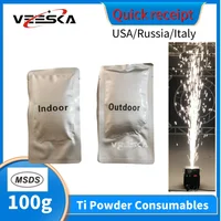 1-200Bags/Lot Ti Powder for Cold Spark Machine 100g For Wedding Party Machine Dust MSDS Certification For Stage Light Party DJ 1