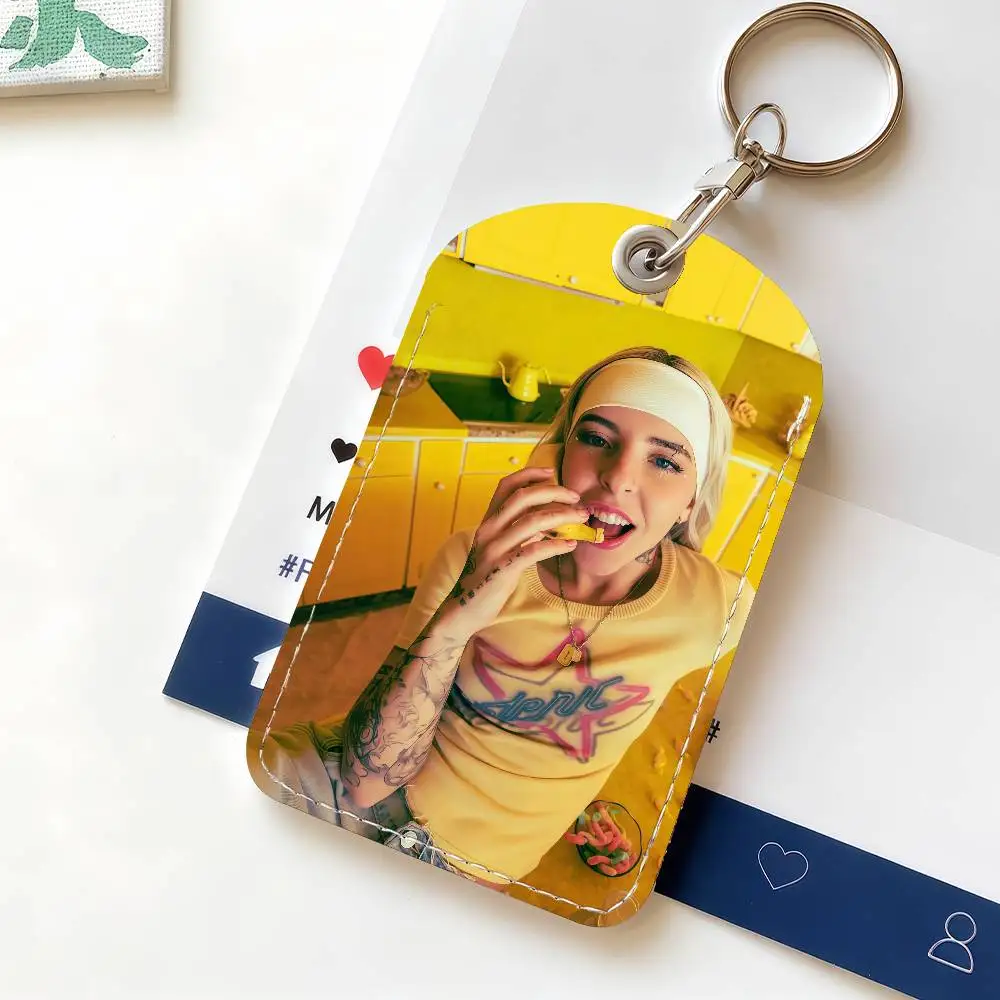 Singer Young Miko Kartenhalter nicht stören, geeignet für Studentenbus, U-Bahn, Bank, Fitnessstudio und Schlüsselanhänger, Verlustprävention – Detail 7