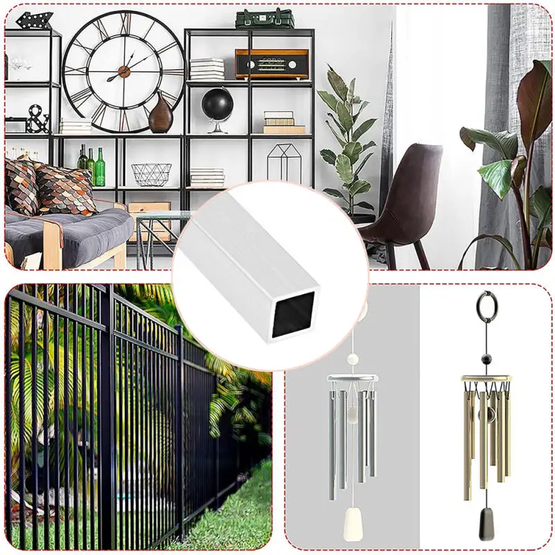 1PCS 304 스테인레스 스틸 사각 튜브 10-40mm 1mm 두께 250/300/500mm 길이, 부식 방지 광택 처리된 구조용 금속 파이프