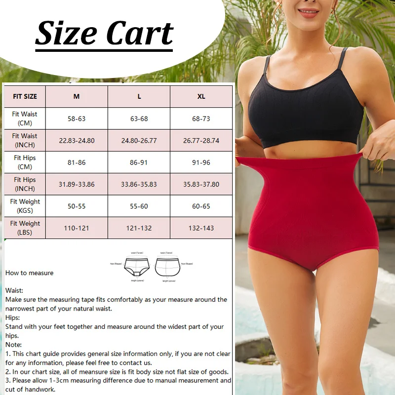 Description Picture 3 of itemHigh Elastic Seamless Shaper Panties for Women Solid Color Butt Lifter Underwear Cotton Crocth High Rise Slimming Soft Lingerie