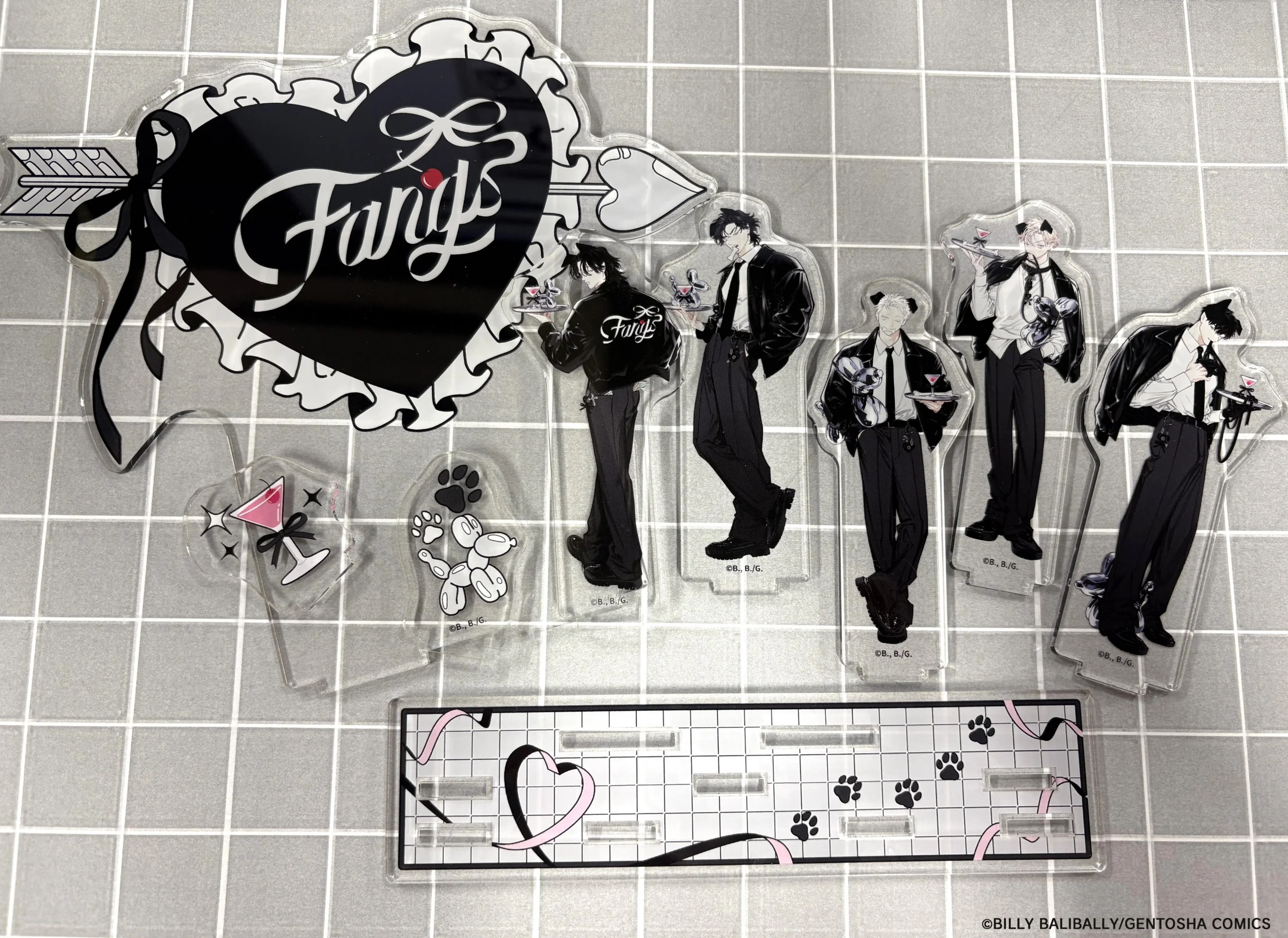 Vampire Fangs 15cm Acrylic Stand Halloween Decor Keychain