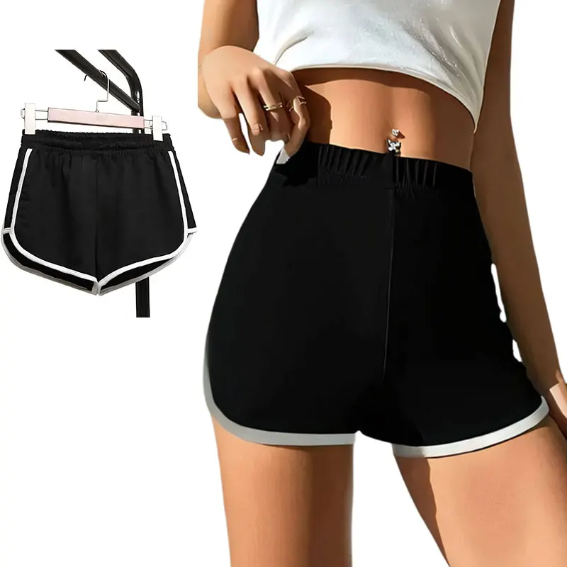 Women's Sports Shorts Loose Elastic Quick Drying Athletic Shorts Summer Thin Running Fitness Casual Outerwear Three Point Pants elastic shorts sports shorts