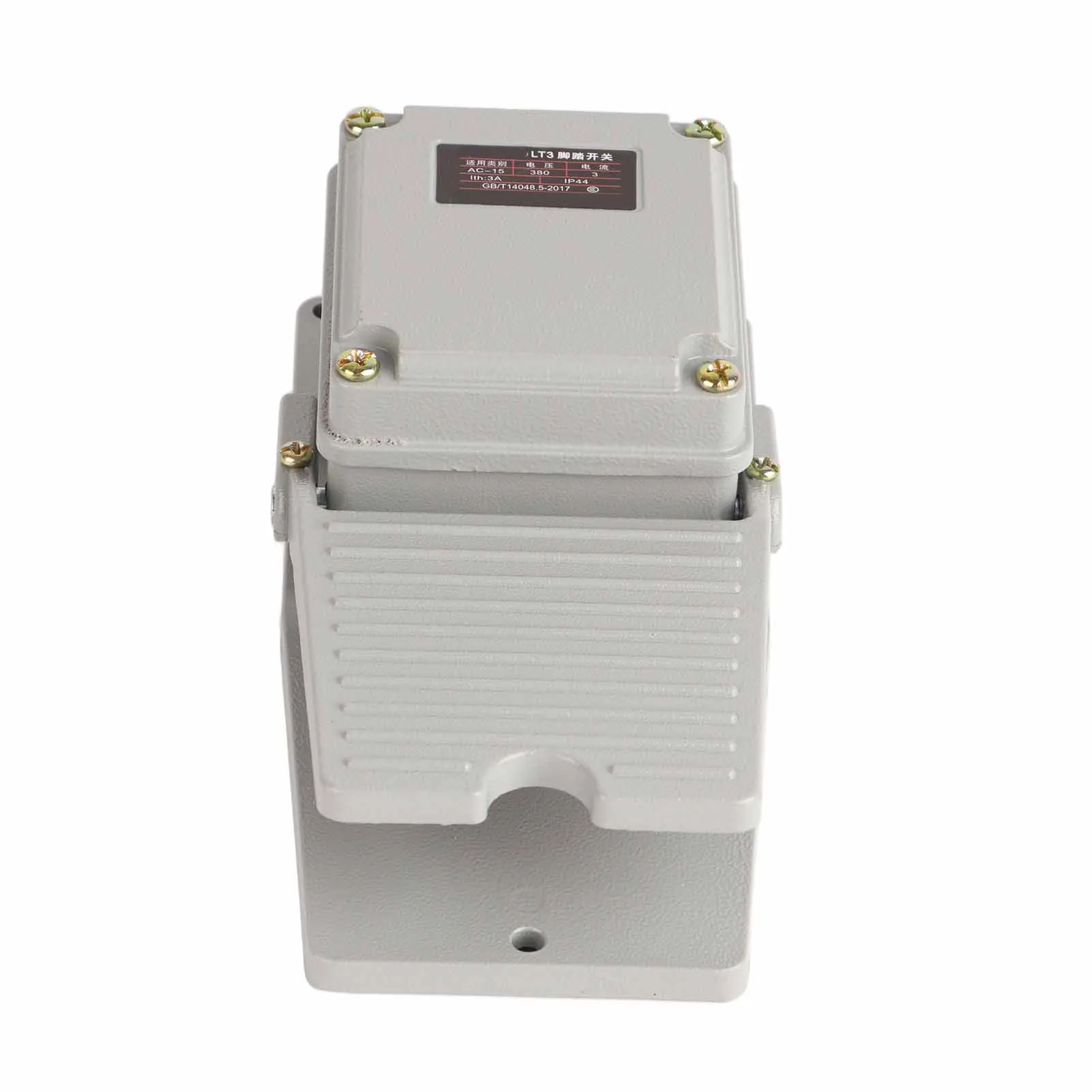 Foot Control Switch Foot Pedal Switch LT3 Nonslip Aluminum Shell Momentary Pedal Silver Contacts LT3