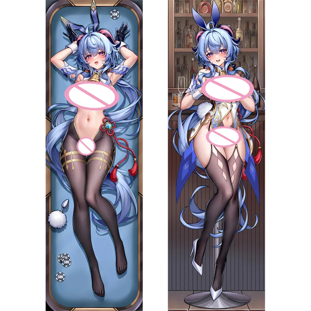 

Наволочка «сделай сам» из аниме-игр Genshin Impact Ganyu Dakimakura, обнимающая тело декоративная наволочка, искусственная двусторонняя печать