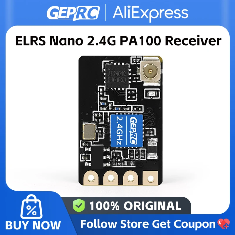 Récepteur GEPRC ELRS Nano 2.4G PA100 – 1000Hz, 100mW, WiFi