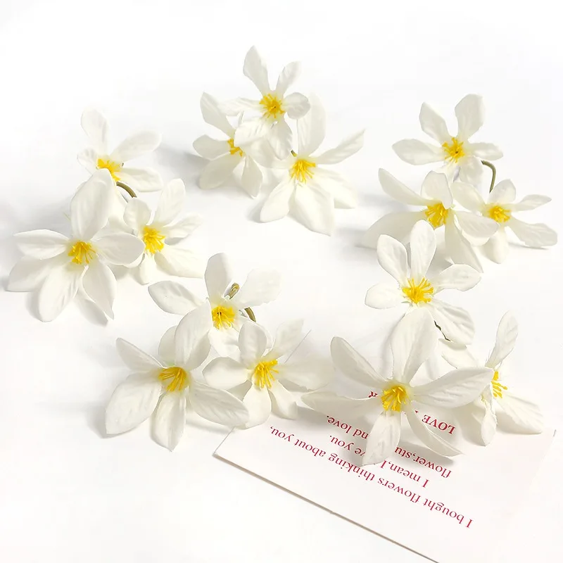 10/20 stücke 9cm künstliche Blume Orchidee Seide Blumen kopf Simulation Blume Haupt dekoration Hochzeits dekoration Handwerk Geschenk – Detail 5