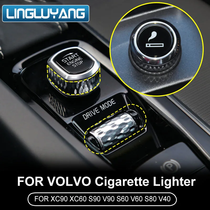 volvo xc90 cigarette lighter location for Volvo xc60 s90 s60 xc90 v60 v40 s80 car cigarette lighter car modified cigarette  lighter car accessories 2010-2018 2019 2023