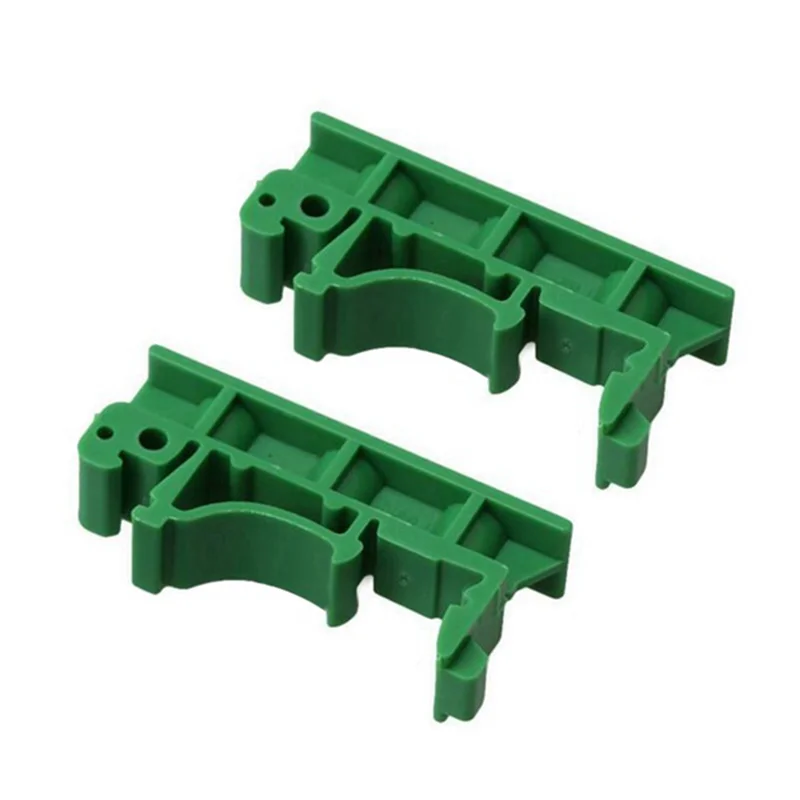 B92B-100Pcs DRG-01 DIN 35 레일 마운트 장착 지원 어댑터 회로 기판 브래킷 홀더 캐리어 클립 커넥터 용 PCB