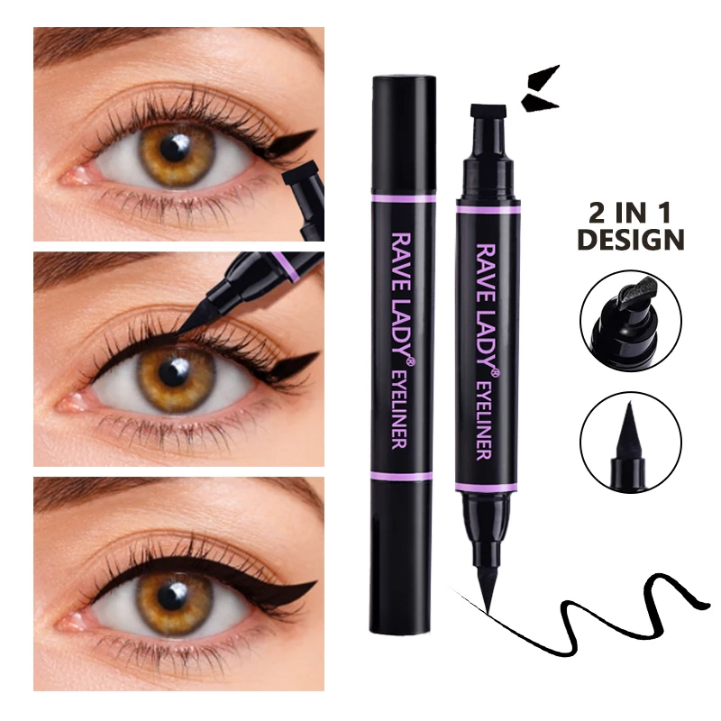 Stamp Eyeliner Pencil Double-ended Liquid Eyeliner Makeup Eyes Cosmetics