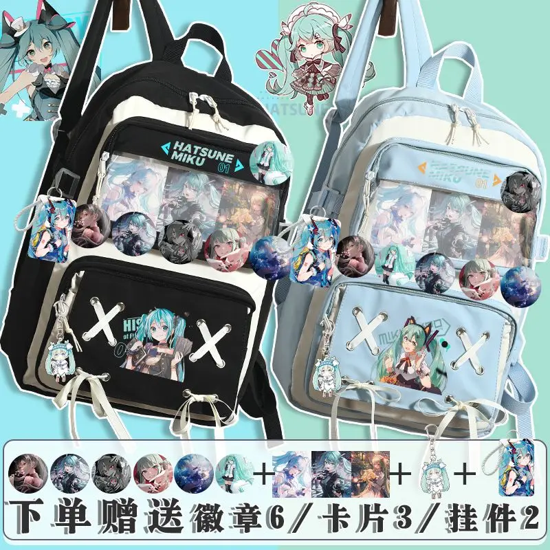 Mochila One Piece WANHONGYUE Hatsune Miku Anime Backpack Con Puerto De Carga USB Mochila Para Portátil De 16 Pulgadas Negro / 1 Hatsune Miku Cosplay Mochila One Piece WANHONGYUE Hatsune Miku Anime Backpack Con Puerto De Carga USB Mochila Para Portátil De 16 Pulgadas Negro / 1 Hatsune Miku Cosplay