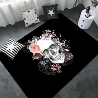 Skull bones ROSE Floor Mat Bathroom Mat INS Style Soft Bedroom Floor House Laundry Room Mat Anti-skid Welcome Doormat 2