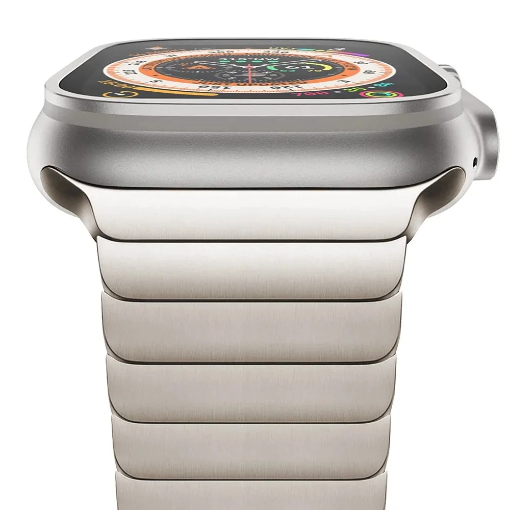 Elegant Stainless Steel Metal Link Watch Strap