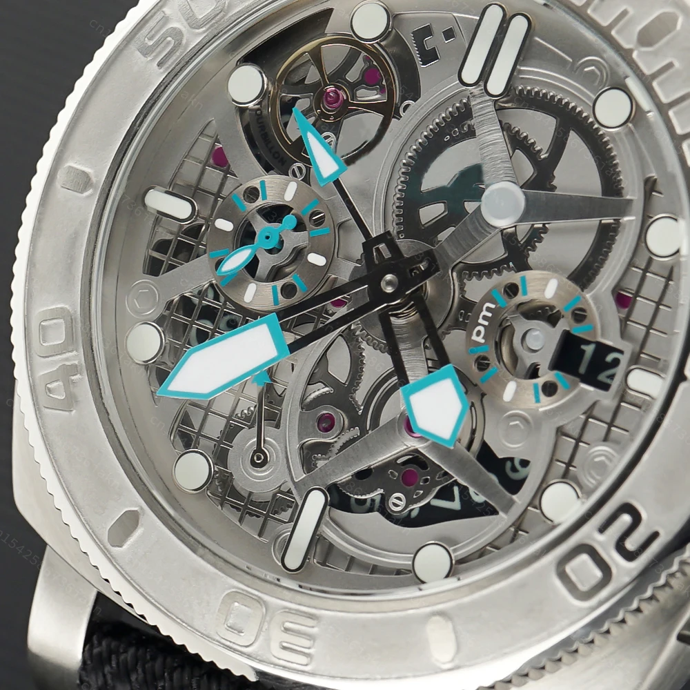 2022 Fashion New Products Sports and Leisure Men's Watch Stainless Steel Sapphire Crystal Self-winding Waterproof Sports Watch