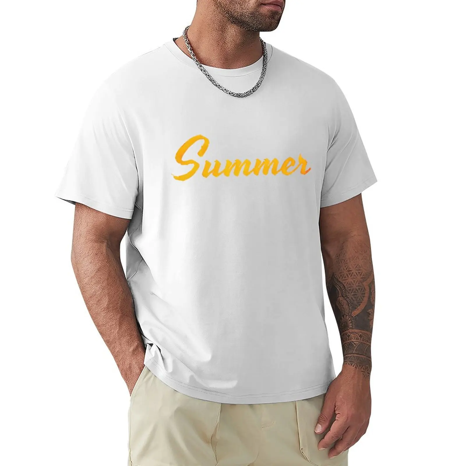 

Summer Lettering in Watercolor T-shirt graphics aesthetic clothes mens clothes