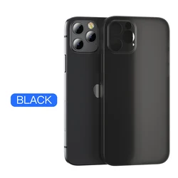 Ultra Thin Frosted Matte Phone Cover Shell for iPhone SE (2022) (Black)