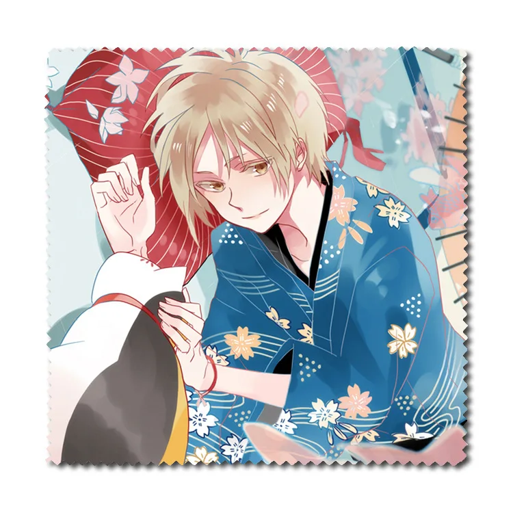 1pc Anime Natsume Yuujinchou Cat Teacher Flannel Glasses Clean Cloth