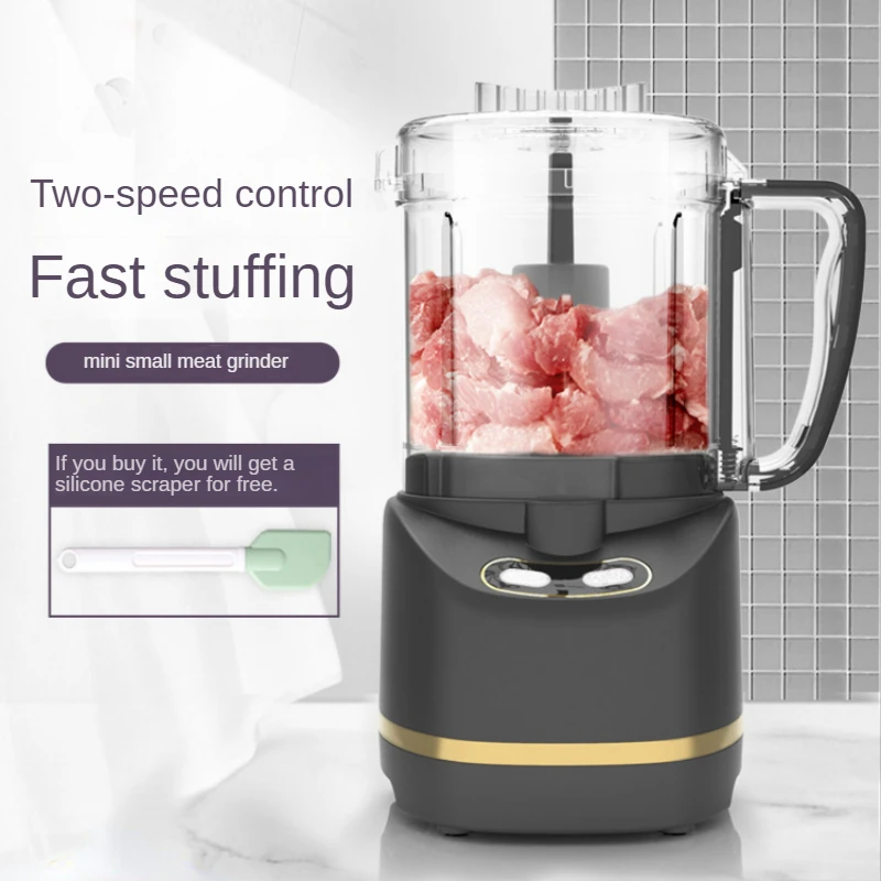 Meat mincer household automatic small stainless steel multi - functional mini dumpling shredding and chopping blender сухой корм для собак мелких пород prime ever fresh meat adult dog mini индейка с рисом полнорационный 2 8 кг