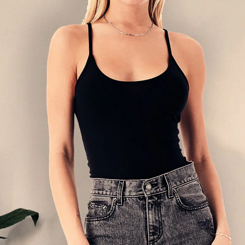 Summer Fashion Short Rompers Overall 2021 Summer Women Black Sexy Strap Hollow Out Bodysuit Tops Bodycon Pearl Chain Backless