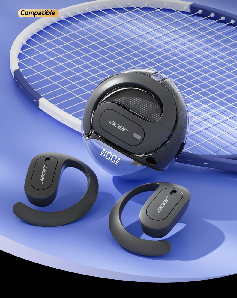 S42e30d6676314ad4bf2564b269ca9cb7o Acer Ohr538 Wireless Bluetooth Headphones with Open Design, Heavy Bass,Comfortable Fit for Sports,Running,Cycling,Phones Tablets