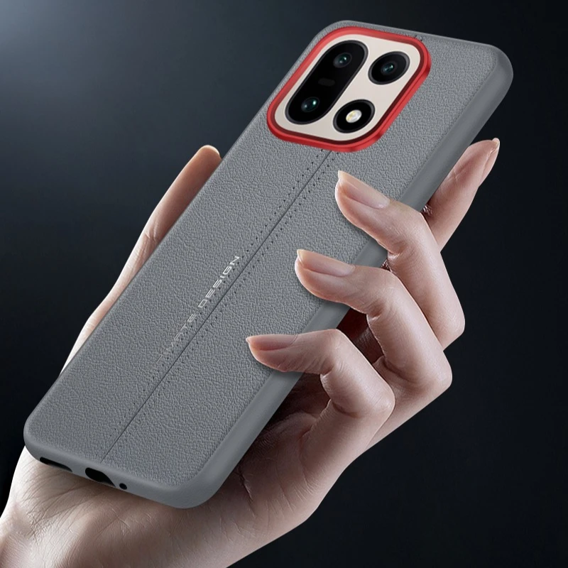 Premium Business PU Leather Case with Soft TPU Edge - Ultra-Thin Protection