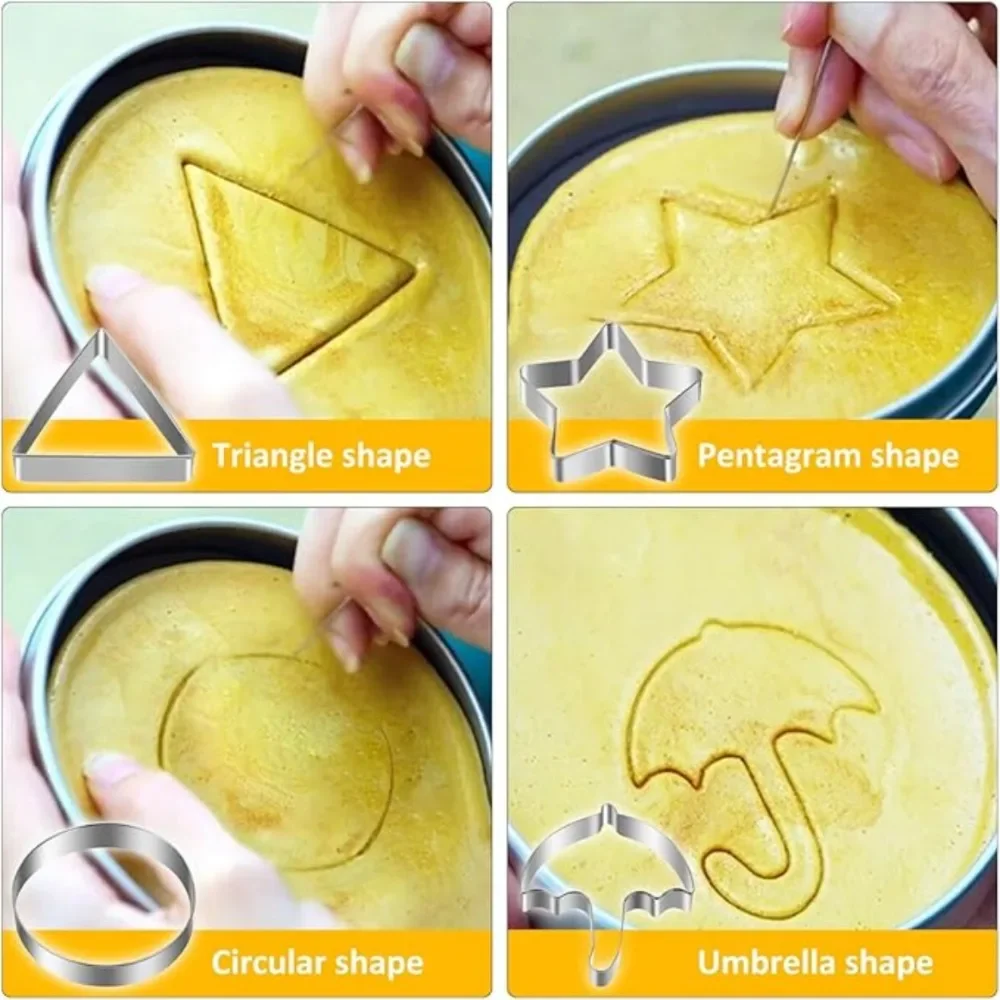 4pcs/set Squid Sugar Cookie Cutter Multifunction Interesting Korean Cookies Game Tools Perfect Gift Party Candy Game Molds cookie cutter cookie mould cookie printing mold baking mold cookie maker press kit