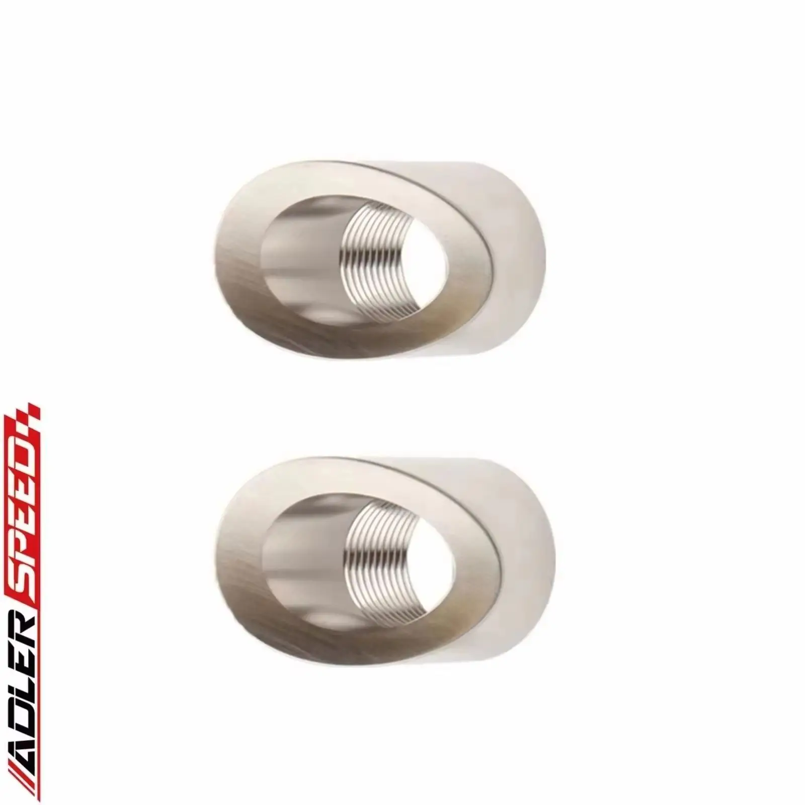 2개 45도 프리커브드 304 스테인리스 스틸 M18 X 1.5 컷 용접 O2 산소 센서 번 18mm X 1.5
