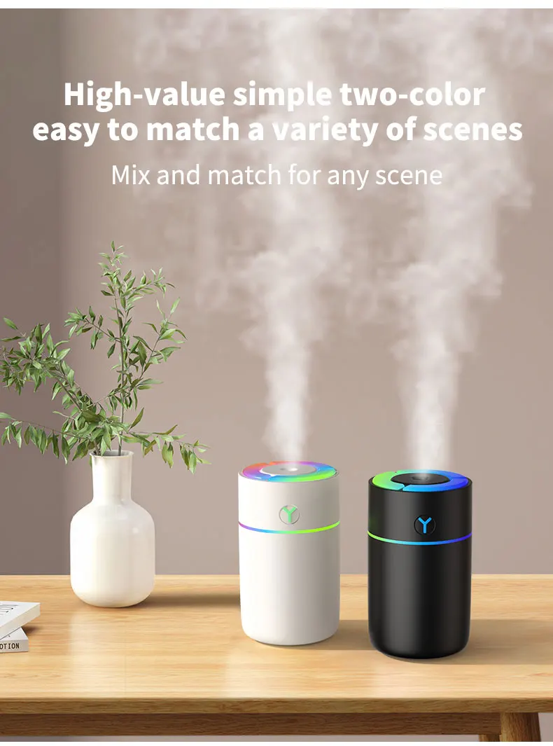 Description Picture 4 of itemPortable humidifier color USB humidifier suitable for indoor and car mini air atomizer aromatherapy and essential oil diffuser