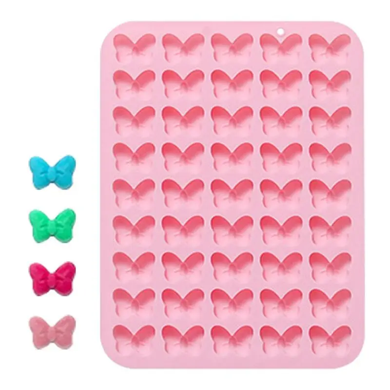 

Bowknot Chocolate Mold Reusable Food Grade DIY Silicone Fondant Tool Flower Mold Kitchen Cake Popsicle Baking Accessories