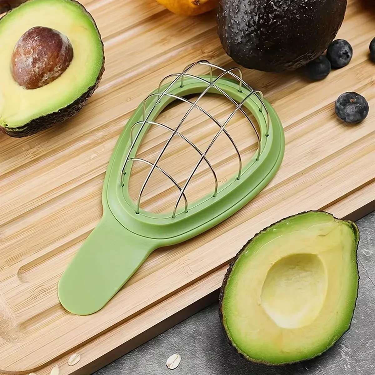 Stainless Steel Avocado Cutting Set Slicing Digging Removal Kitchen Tool