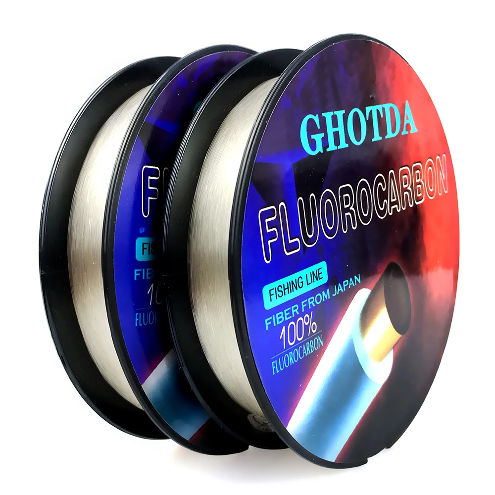 Ghotda 100 Fluorocarbon Fishing Line Sinking Monofilament Invisible